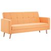 vidaXL Sofa tapicerowana materiałem, pomarańczowa