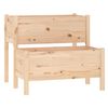 vidaXL Donica, 84,5x84x75 cm, lite drewno sosnowe