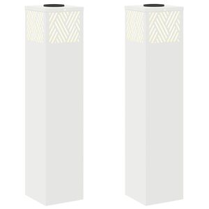 vidaXL Słoneczna LED lampa na ścieżkę 2 szt. Ciepła biel