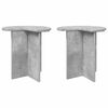 vidaXL Stolik boczny 2 pcs Betonowy szary &Oslash; 39 x 38 cm