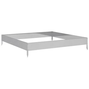 vidaXL Podwyższona donica, 100x100x18,5 cm, stal galwanizowana