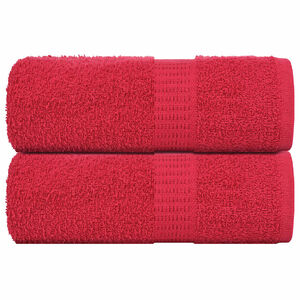 vidaXL Ręczniki, FROGN, 2 szt., czerwone, 30x30 cm, 360 g/m&sup2;