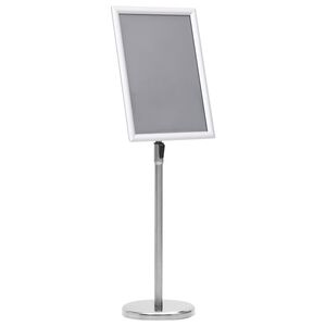 vidaXL Stojak na plakat A3, srebrny, stop aluminium