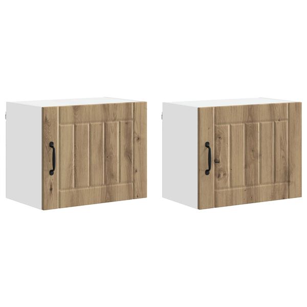 vidaXL Szafka kuchenna 2 pcs Dąb rzemieślniczy 50 x 31 x 40 cm