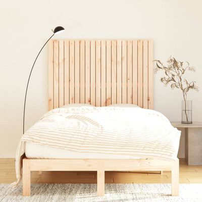 vidaXL Wezgłowie łóżka, 127,5x3x110 cm, lite drewno sosnowe
