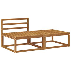 vidaXL Zestaw sof narożnych 2 Sztuka Naturalny Lite Drewno Akacji