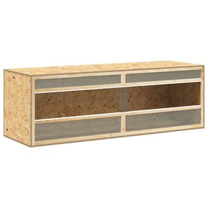 vidaXL Terrarium, materiał drewnopochodny, 144x46x48 cm