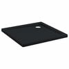 vidaXL Brodzik prysznicowy z kropeczkami 80 x 80 x 4 cm ABS Czarny