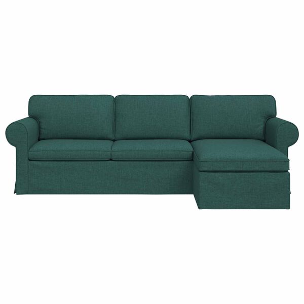 vidaXL Sofa Ciemna zieleń