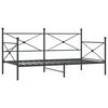 vidaXL Ł&oacute;żko dzienne bez materaca czarne 100x200 cm stalowe