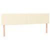 vidaXL Rama ł&oacute;żka bez materaca Kremowa 120x190 cm Sk&oacute;ra ekologiczna