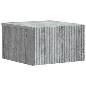 vidaXL Wisząca Szafka Nocna Szary Sonoma 33 x 34,5 x 20 cm