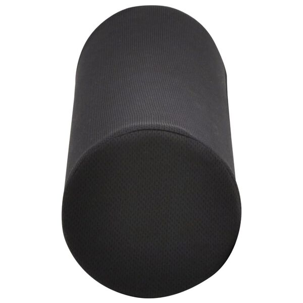 DESQ Poduszka podpierająca lędźwie, kształt wałka, czarna