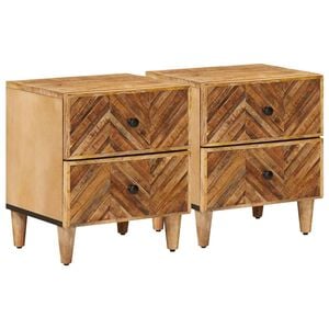 vidaXL Stolik nocny 2 szt. Brązowy 40 x 33,5 x 46 cm Drewno z mango