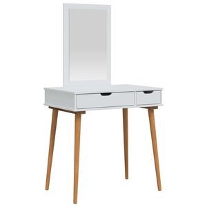 vidaXL Zestaw toaletki FAUSKE 2 szt. Biały 76 x 50 x 143 cm