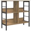 vidaXL P&oacute;łka na książki 4 poziomy 82 x 32 x 79 cm Drewno inżynieryjne