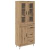 vidaXL Highboard z szufladą Dąb rzemieślniczy 69,5 x 34 x 90 cm