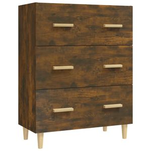 vidaXL Szafka, przydymiony dąb, 70x34x90 cm, materiał drewnopochodny
