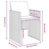 vidaXL Zestaw do jadalni w ogrodzie z poduszką 5 pcs Szary polirattan