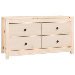 vidaXL Komoda, 100x40x54 cm, lite drewno sosnowe