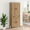 vidaXL Highboard 2 pcs Dąb rzemieślniczy Materiał drewnopochodny