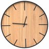 vidaXL Zegar ścienny, brązowy &Oslash;39 cm, żelazo i materiał drewnopochodny