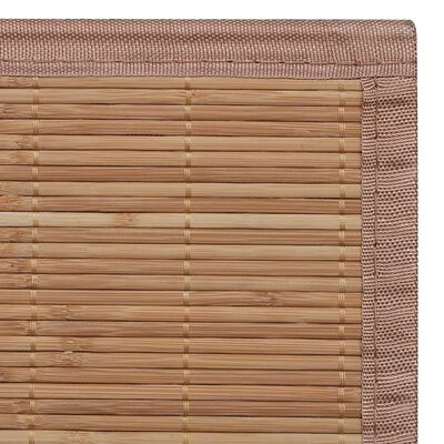 vidaXL Dywan bambusowy, 80 x 300 cm, prostokątny, brązowy