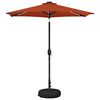 vidaXL Parasol ogrodowy z oświetleniem LED i podstawą 230 x 230 cm