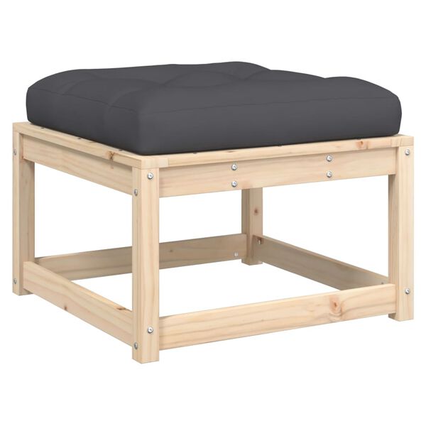 vidaXL 5-cz. zestaw kanap ogrodowych z poduszkami, lite drewno sosnowe