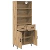 vidaXL Highboard z szufladą Dąb rzemieślniczy 69,5 x 34 x 180 cm