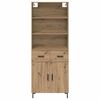 vidaXL Highboard z szufladą Dąb rzemieślniczy 69,5 x 34 x 180 cm