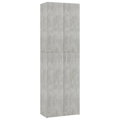 vidaXL Szafa biurowa, betonowy szary, 60x32x190 cm
