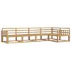 vidaXL Zestaw sof na zewnątrz 5 pcs Biały 327 x 168,5 x 73 cm