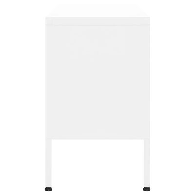 vidaXL Szafka pod telewizor, biała, 105x35x50 cm, stalowa