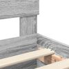 vidaXL Ramka ł&oacute;żka Szary Sonoma 75 x 190 cm Materiał drewnopochodny