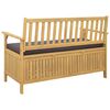 vidaXL Ławka z miejscem do przechowywania z poduszką z przechowywaniem