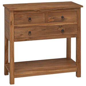 vidaXL Bufet naturalny 79 x 35 x 80 cm Lite drewno teakowe