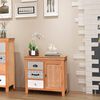 vidaXL Szafka, kredens z szufladami 65x35x60 cm, eukaliptus