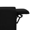 vidaXL Podnoszony fotel masujący, czarna, tkanina
