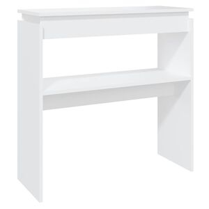 vidaXL Stolik konsolowy, biały, 80x30x80 cm, materiał drewnopochodny