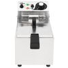 vidaXL Elektryczna frytkownica, stal nierdzewna, 6 L, 2000 W