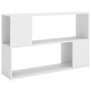vidaXL Szafka na książki, biała, 100x24x63 cm, materiał drewnopochodny