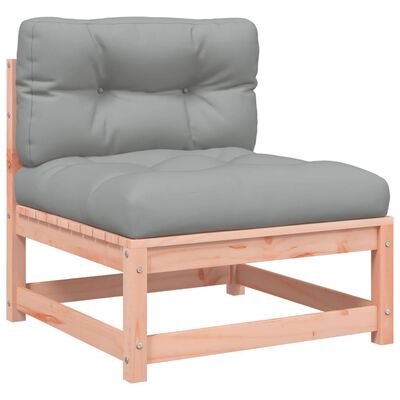 vidaXL Ogrodowa sofa bez podłokietników, z poduszkami, daglezja