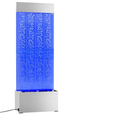 vidaXL Lampa wodna z LED RGB, stal nierdzewna i akryl, 110 cm