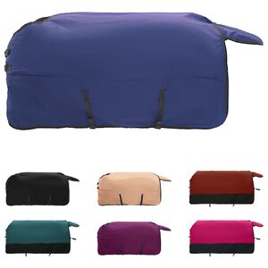 vidaXL Koc dla Koni Ciemna Zieleń i Czerń 95 cm Poliester