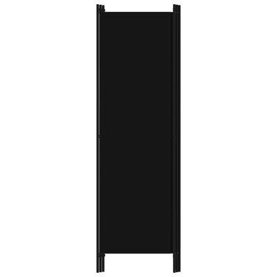 vidaXL Parawan 3-panelowy, czarny, 150 x 180 cm