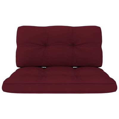 vidaXL Poduszki na sofę z palet, 2 szt., winna czerwień
