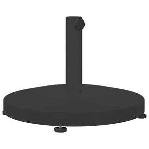 vidaXL Podstawa do parasola 24.6 kg Czarny Okrągły
