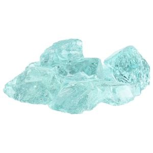 vidaXL Kamienie Ogrodowe Turkusowy 12 cm Szkło