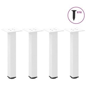 vidaXL Nogi do stolika kawowego 4 szt. Białe 30-32 cm Stal